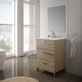 thumbnail image 3 of Eviva Olivia 20" x 16" Medium Oak Modern Bathroom Vanity w/ White Integrated Top, 3 of 4