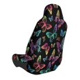 thumbnail image 2 of Lsque Rainbow Butterflies Pattern Car Seat Covers for Front Seats , Waterproof Seat Covers for Cars, Sporty Front Seat Covers,Car Seat Cover Protector Front Seats, 2 of 5