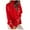 Red, variant on TFEOQRY Pullover Sweater for Women Casual Christmas Patterned Knitwear Long Sleeved Turtleneck Sweater Top Red
