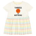 thumbnail image 3 of Inktastic Basketball Threes or Nothing Girls Baby Dress, 3 of 5