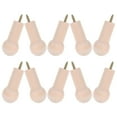 thumbnail image 4 of Dayesque 10pcs Wooden Round Wall Hooks for Hanging Clothes Towels Decorative Hooks for Bathroom Kitchen, 4 of 8