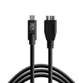 thumbnail image 1 of Tether Tools TetherPro USB-C to USB 3.0 Micro-B Cable | for Fast Transfer and Connection Between Camera and Computer | Non-Reflective Black | 15 Feet (4.6 m), 1 of 4