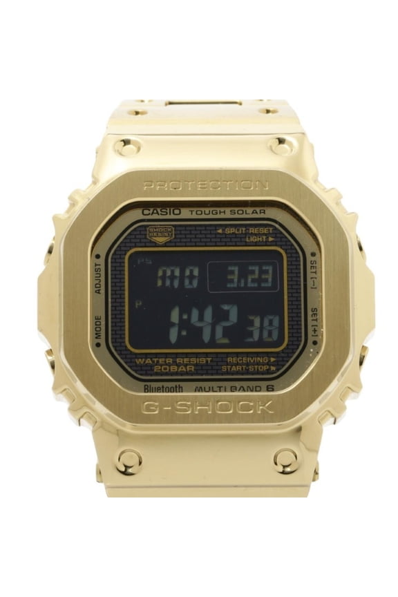 Pre-Owned CASIO G-SHOCK FULL METAL 5000 SERIES GMW-B5000GD-9JF Black Gold Stainless Steel Men's...