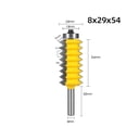 thumbnail image 2 of 8mm Handle Multi-tooth Tenon Cutter Woodworking Line Cutter Slotting Cutter Woodworking Milling Cutter Splicing Cutter Wavy Mult ,Repetitive Accuracy, 2 of 7