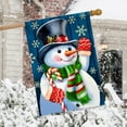 thumbnail image 4 of Briarwood Lane Candy Cane Snowman House Flag, 4 of 4