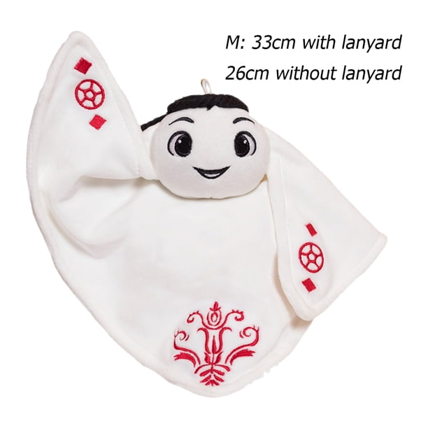 Juguete de peluche para niños, mascota de fútbol de Qatar, muñeca bordada, regalo de recuerdo (M 33cm) Ehuebsd libre de BPA