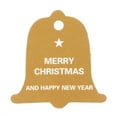 thumbnail image 2 of MAGT Etiquetas de árbol de Navidad, 100pcs Tarjeta de Papel Etiqueta de árbol de Navidad Etiqueta de Regalo de Boda Artesanal Etiquetas Colgantes Lindas para Navidad(Bell-Amarillo), 2 of 8