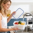 thumbnail image 6 of 1 Pack Fridge Food Storage Container with Lids with Strainer,Plastic Fresh Produce Saver Vegetable Fruit Meat Storage Organization, BPA-Free Plastic Produce Keepers(1750ML), 6 of 8