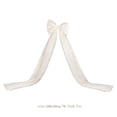 thumbnail image 4 of Christmas Tree Topper Bows - 79"x20" Large Beige Glitter Tulle Bows with Long Streamers for Xmas Garland, Mantel, Door, Staircase, Wedding, Party, Indoor Outdoor Decorations, 4 of 7