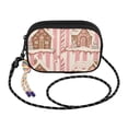 thumbnail image 2 of FORMRS Mini Crossbody Bag for Women Adjustable Shoulder Rope Travel Casual Phone Purse, Pink Candy House, 2 of 7