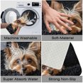 thumbnail image 4 of 1pc Yorkshire Terrier Absorbent Non-Slip Bathroom Thickened Flannel Rug Decor,Soft,Quick Drying,Suitable For Indoor/outdoor Use,Bathrooms,Bedrooms,Kitchens,Terrace,Laundry Rooms,16"x24", 4 of 9