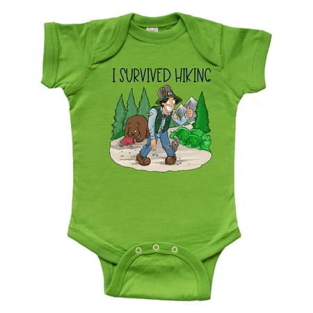 

Inktastic I Survived Hiking Gift Baby Boy or Baby Girl Bodysuit