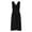 Black, variant on APEXFWDT Women's Open Back Boho Dress Crinkle Chiffon V-Neck Wedding Dress Sleeveless Beach Dresses for Party M,Black