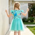 thumbnail image 3 of AmzBarley Girls Dinosaur Unicorn Flutter Sleeve Tulle Dress, Cartoon Print Casual Summer Princess Tutu Dress for Little Girls 2-3T, 3 of 7