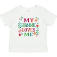 thumbnail image 3 of Inktastic My Grammie Loves Me Girl Grandchild Girls Baby T-Shirt, 3 of 5