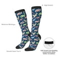thumbnail image 4 of Naloa Dinosaur Thigh High Socks Extra Long Stretchy Sock Women Over Knee High Opaque Stocking Daily Wear, 4 of 6