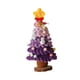 thumbnail image 3 of de Navidad artificial de ganchillo morado, mini adorno para regalo, de Navidad pequeño para centro de mesa, escritorio festivo, hogar, 3 of 8