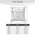 thumbnail image 4 of ZICANCN Funny Monster Creature Decorative Throw Pillow Covers, Bed Couch Sofa Decorative Knit Pillow Covers for Living Room Farmhouse 26"x26", 4 of 8