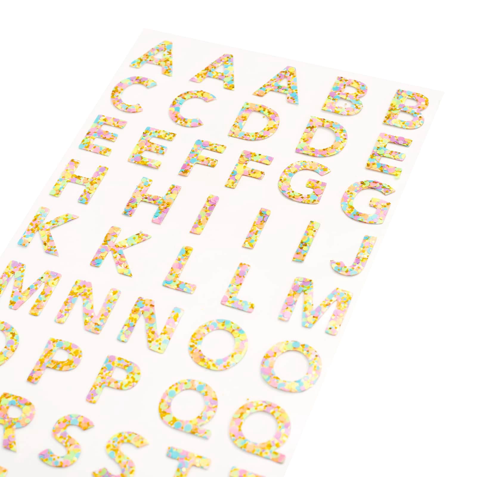 Recollections Bright Confetti Alphabet Stickers, 12 Pack