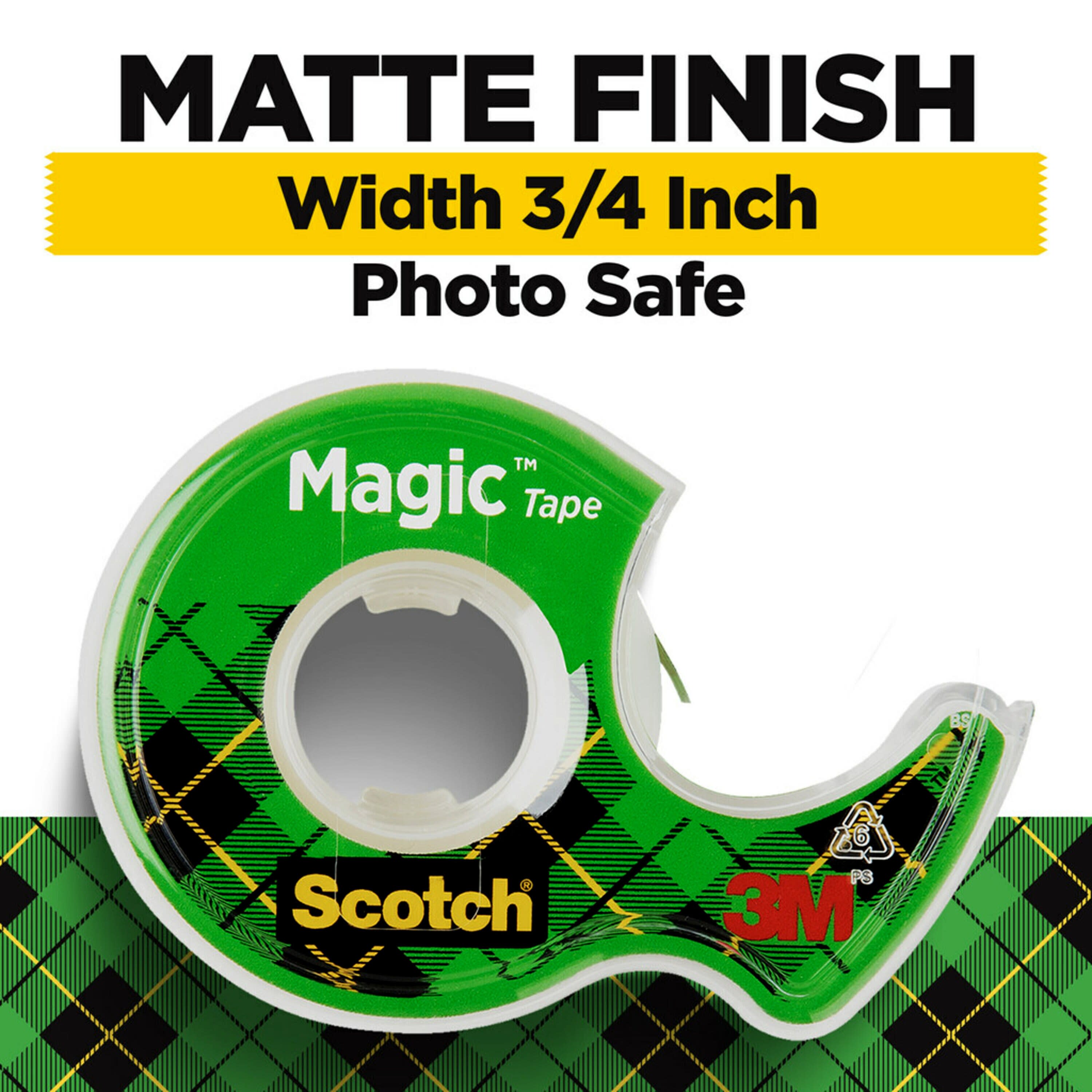 Scotch Magic Tape, Invisible, 4 Tape Rolls With Dispensers - image 4 of 12