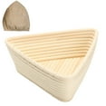 thumbnail image 1 of Bread Triangle Bread Proofing Baskets with Liner Dough Rising Rattan Handmade Rattan Bowl, 1 of 8
