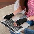 thumbnail image 6 of Duslogis 12 Pairs White Fingerless Gloves for Women, Cotton Gloves for Dry Hands Sleeping, Fingerless Cotton Gloves Eczema for Sleeping, Overnight, Lotion & Spa Treatment Glove, 6 of 7