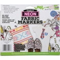 thumbnail image 3 of Tulip Brush Tip Fabric Markers 10-Pack – Neon Permanent Assorted Colors for DIY Crafts, Clothing & Fabric Art, 3 of 5