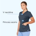 thumbnail image 7 of Barco One Women's 4-Pocket Princess Seam V-Neck Scrub Top - 5105, 7 of 7