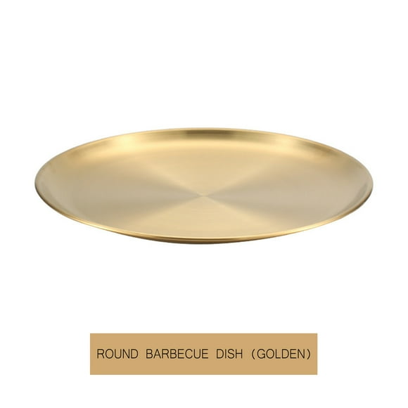 CHEF Stainless Steel Round Baking Pizza Pan Set Heavy Duty Durable Oven Tray for Pizza Pie Cake Cookie Preparation