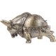 thumbnail image 1 of Cenicero para fumar Cenicero de cerámica para el hogar Estatua de toro Contenedor de metal con tapa Soporte para cenicero de metal Contenedor de ceniza Animal Aleación de zinc 20 * 9 * 13 CM Bronce, 1 of 5