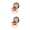 thumbnail image 4 of Vogacara Baloncesto para niños Juego deportivo Canasta Aro Meta Mini Interior Niño Niños Juguetes de tiro, Baloncesto colgante. 709H azul 709H Azul (pequeño) 2Conjunto, 4 of 6