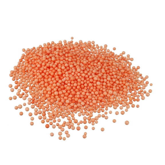 Uxcell 0.1" Orange Mini Polystyrene Foam Beads Ball for DIY and Crafts 4 Pack