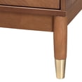 thumbnail image 6 of Baxton Studio Mandolin Mid-Century Ash Walnut Wood 2-Drawer Nightstand, 6 of 10
