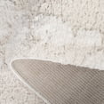 thumbnail image 5 of SAFAVIEH Rumi Jasmine Abstract Polyester Shag Area Rug, Ivory/Light Beige, 6'7" x 6'7" Square, 5 of 10