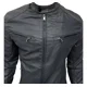 thumbnail image 4 of Chamarra Vini Piel Slim Fit Moda Hombre Tipo Biker Negro, 4 of 8