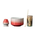 thumbnail image 3 of Juego de Matcha japonés para amantes del té con cuchara de té, tazón de Matcha con pico, Matcha rojo blanco, 3 of 9