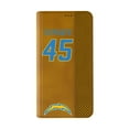 thumbnail image 2 of Keyscaper Tuli Tuipulotu Brown Los Angeles Chargers Folio iPhone Case, 2 of 7