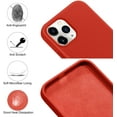 thumbnail image 6 of Silicone Case for iPhone 12 Pro Max -{Shock-Absorbent- Raised Edge Protection- Compatible with iPhone 12 Pro Max (6.7 inch} Red Color, 6 of 8
