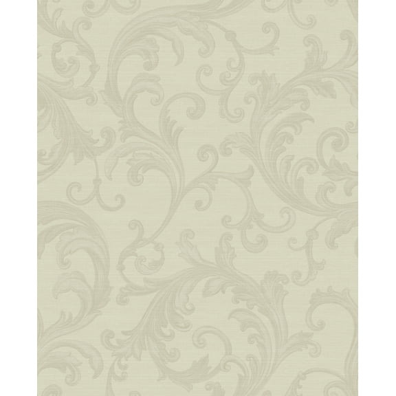 Sirpi Wallcoverings Noemi Off-White Acanthus Wallpaper