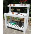 thumbnail image 2 of DuraTrel Hillcrest White Vinyl Potting Bench, 2 of 2