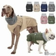 thumbnail image 2 of Waterproof Winter Dog Jacket, Reflective Warm Padded Pet Coat With Adjustable Straits For Small Medium Large Dogs, Cold Weather Outdoor Dog Clothing,M,Black,XXL, 2 of 21