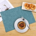 thumbnail image 2 of Woven Fabric Placemats Set of 4 Heat Resistant Place Mats Non Slip Washable Double Layer Cloth Placemats Reversible Table Mats Kitchen Dining Table Decor, 2 of 9