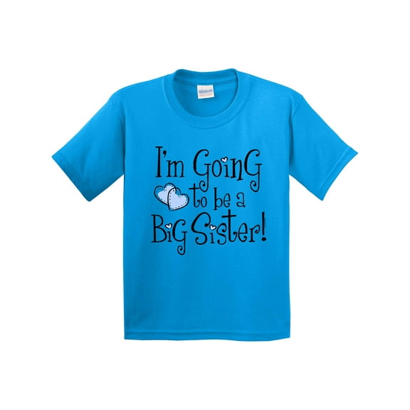 Inktastic Heart New Big Sister Youth T-Shirt