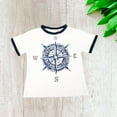 thumbnail image 3 of Kidsy Toddler Baby Boys Tiger, Compass Graphic Printed Peruvian Cotton Short Sleeve T-Shirt for 2, 3, 4, 5, 6, 8 Years, Compass, 2, 3 of 9