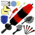 thumbnail image 3 of MesaSe 18Pcs Car Cleaning Brush Deep Clean Rim Detailing Brush with Long Handle Non Scratch Car Duster Gentle Effective Cleaner Brush for Car Interior Exterior Wheel Engine Exhaust Pipe, 3 of 11