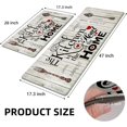 thumbnail image 2 of Farmhouse Kitchen Rugs Sets of 2 Cushioned Anti Fatigue Kitchen Mats for Floor Non Slip Memory Foam Kitchen Floor Mats Waterproof Comfort Standing Mats for Kitchen, Sink, 17"x28"+17"x47", 2 of 6
