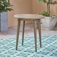 thumbnail image 4 of Christopher Knight Home Bruna Outdoor 3 Piece Wood and Wicker Bistro Set by  Grey, 4 of 5