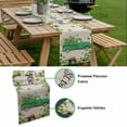 thumbnail image 5 of St. Patrick's Day Table Runner - 108 Inch Long, Kitchen Dining Table Runner Dresser Scarves, Green Truck Lucky Shamrocks Flags Retro Farmhouse Decor for Coffee Tables Wedding Party Banquet, 5 of 8