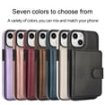 thumbnail image 3 of Decase for iPhone 14 Plus Flip PU Leather Back Cover with 2-in-1 Detachable Magnetic Wallet with 5 Card Slots Compatible Mag-Safe and RFlD Blocking Kickstand and Wireless Charging,Rosegold, 3 of 4