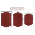 thumbnail image 3 of Home Weavers Waterford Collection 100% Cotton Non-Slip Bathroom Rug Set Machine Washable Bathroom Rug-17"x24", Bath Rug- 21"x34", Bathroom Rug- 24"x40", Red Color 3 Piece Bath Rug set, 3 of 8
